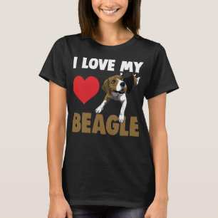 Funny Beagle Hound - Ich Liebe Mein Beagle T-Shirt