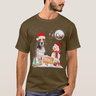 Funny Beagle Hund Frohe Weihnachts-Party Familienm T-Shirt