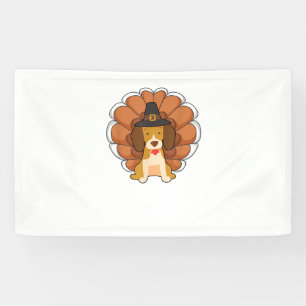 Funny Beagle Türkei Funny Erntedank Dog T-Shirt Banner