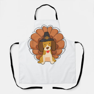 Funny Beagle Türkei Funny Erntedank Dog T-Shirt Schürze
