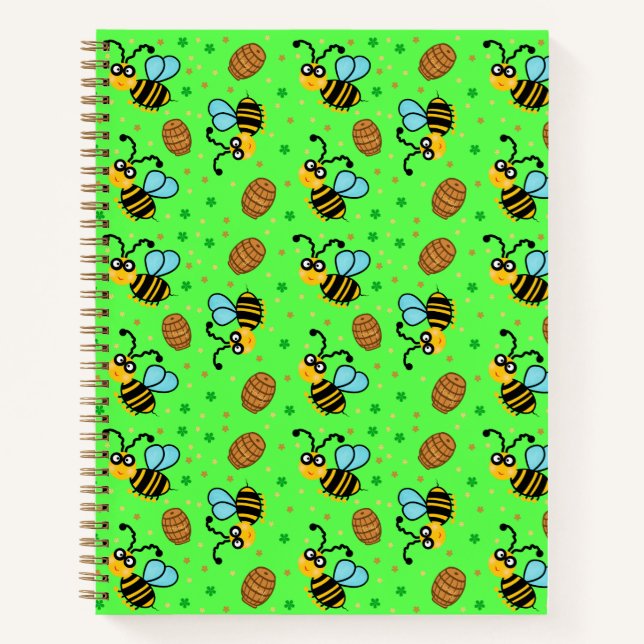 Funny Beam Muster Notebook Notizbuch (Vorderseite)