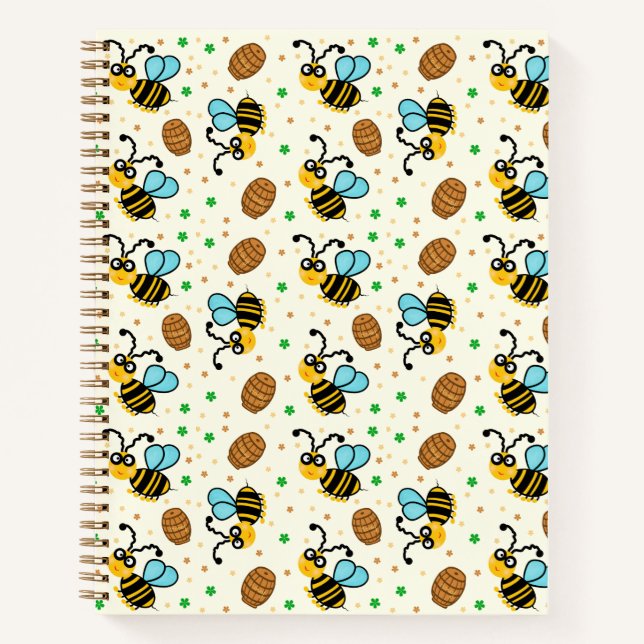 Funny Beam Muster Notebook Notizbuch (Vorderseite)