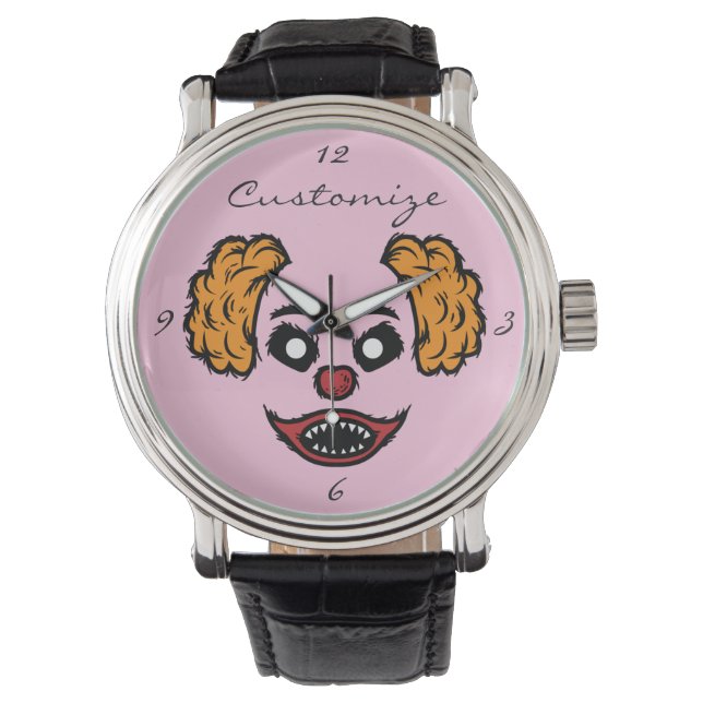 Funny Beängstigend Clown Thunder_Cove Armbanduhr (Vorderseite)