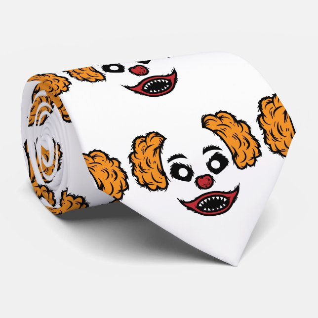 Funny Beängstigend Clown Thunder_Cove Krawatte (Gerollt)