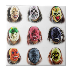 Funny Beängstigend Mask Fliese