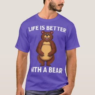 Funny Bear Art für Männer Frauen Bären Grizzly Bär T-Shirt