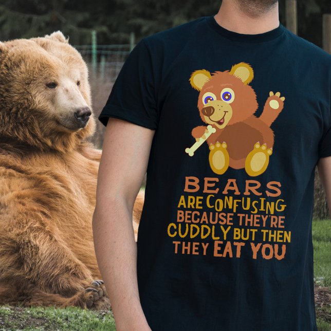 Funny Bear Cudly dann essen sie dich tierischer Sp T-Shirt (Von Creator hochgeladen)