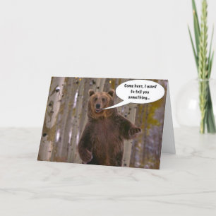 Funny Bear Geburtstagskarte Karte