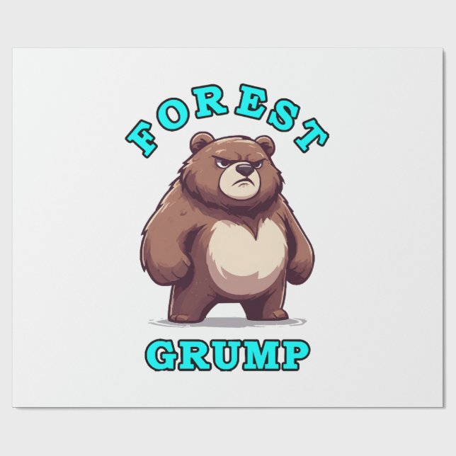 Funny Bear Geschenkpapier (Flach)