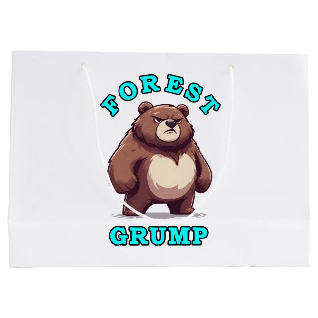 Funny Bear Große Geschenktüte (Rückseite)
