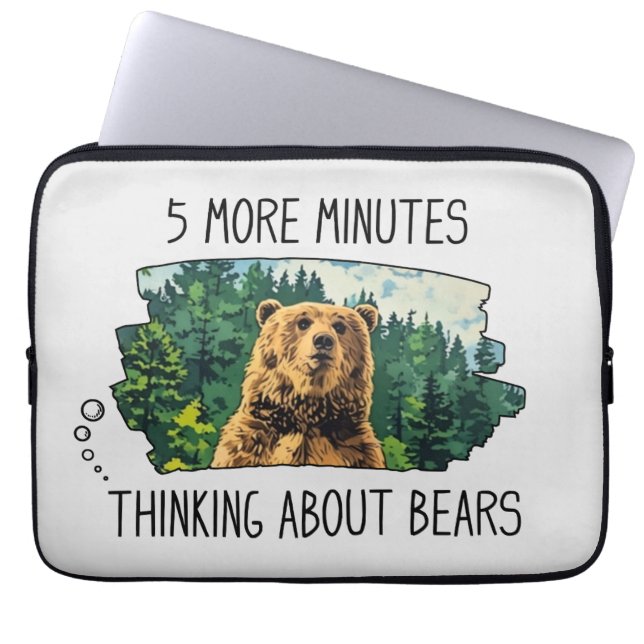 Funny Bear Laptop Sleeve (Vorderseite)