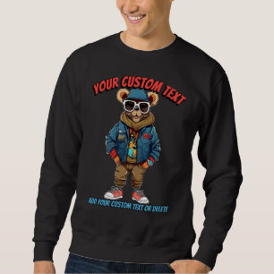 Funny Bear Liebhaber Tiermode Sweatshirt