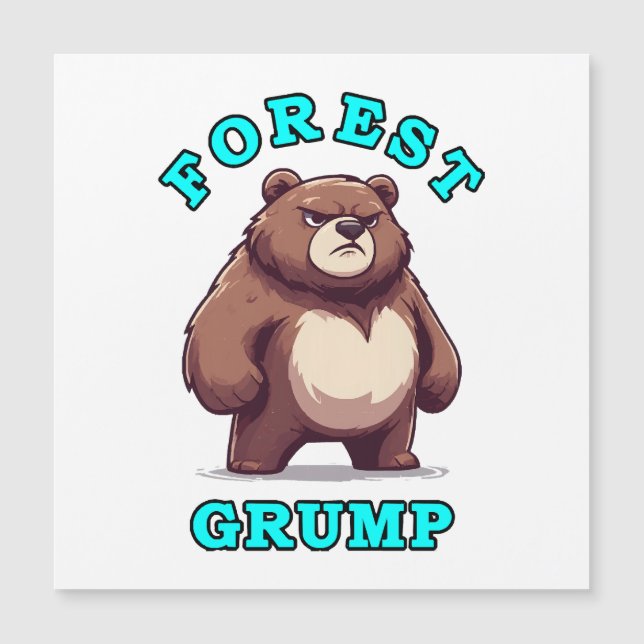 Funny Bear Magnetkarte (Vorderseite)