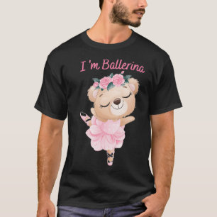 Funny Bear Panda Ballerina für Ballett-Ballett T-Shirt