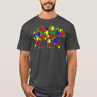 Funny Bear Puzzle Tiere Lover Autismus Bewusstsein T-Shirt
