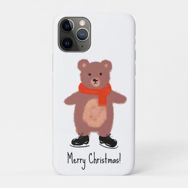 Funny bear Skaten Case-Mate iPhone Hülle (Rückseite)