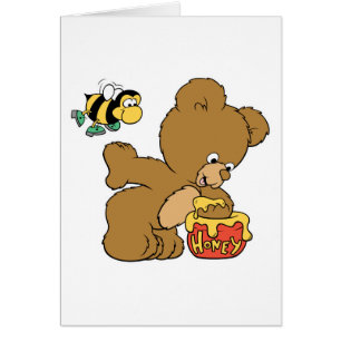 Funny Bear Sneaking Honey