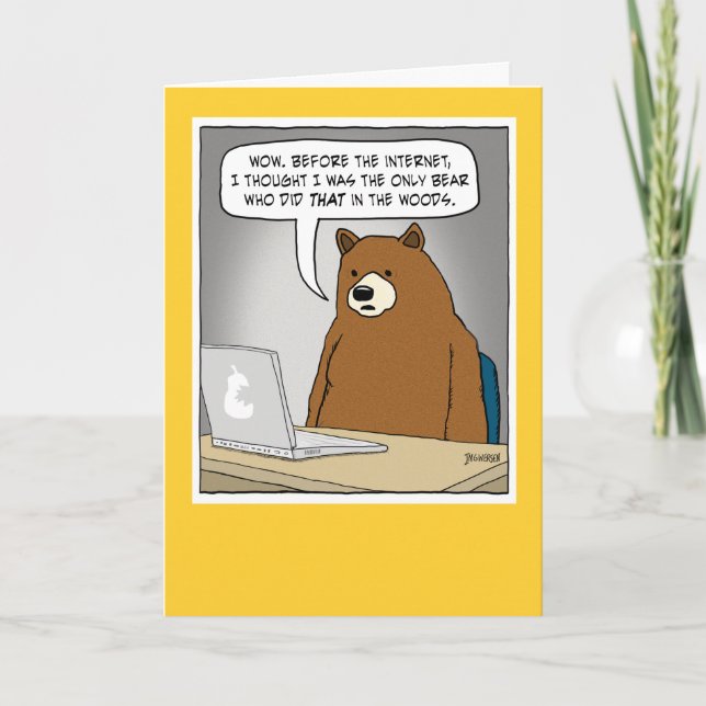 Funny Bear Surfen im Internet Karte (Vorderseite)