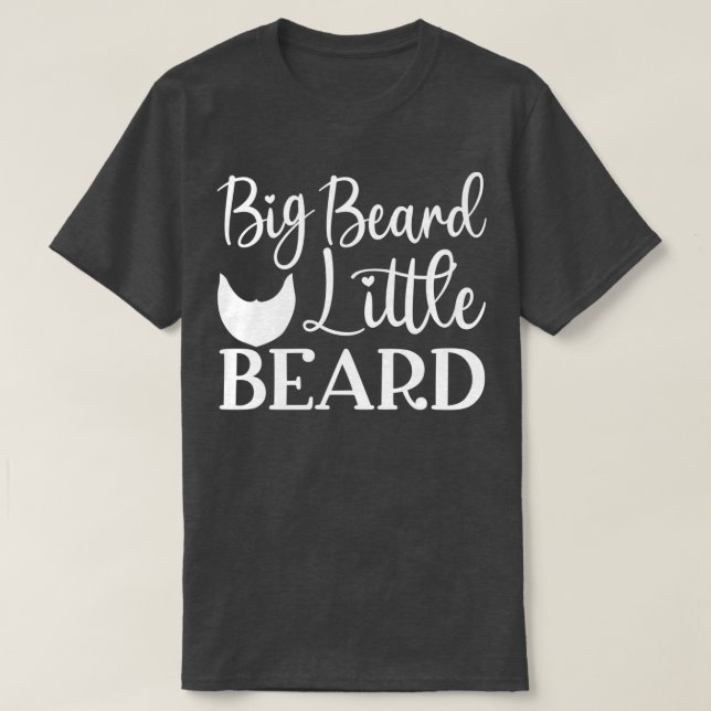 Funny Beard Geschenke für Männer Big Beard Little  T-Shirt (Design vorne)