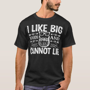Funny Beard Geschenke mag ich große Bärte und kann T-Shirt