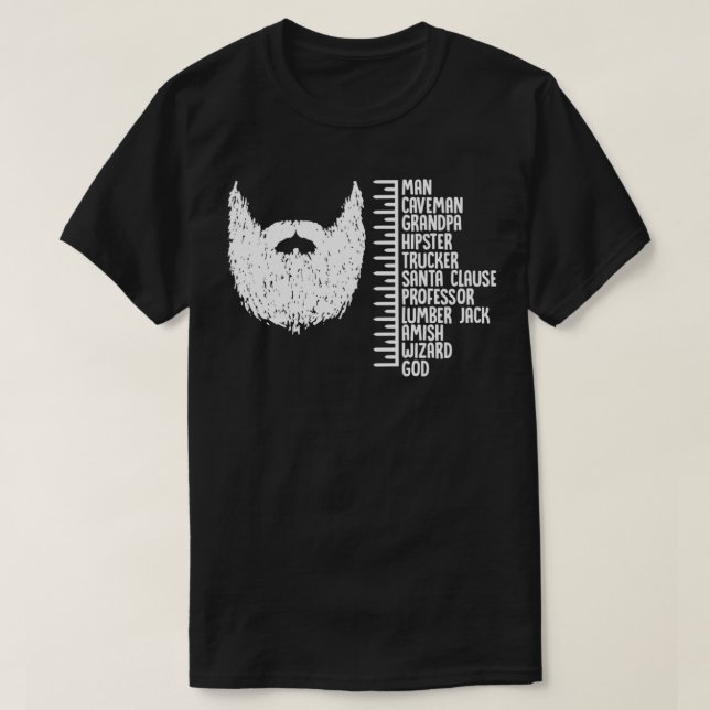 Funny Beard Growth TShirt (Design devant)