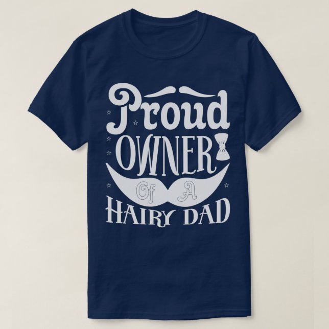 Funny Beard spendet stolz Besitzer einer Hairy Vat T-Shirt (Design vorne)