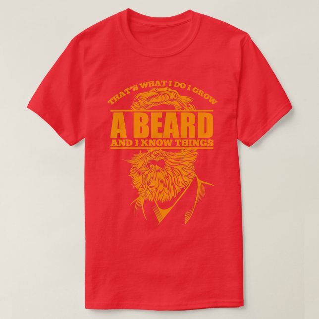 Funny Beard Sprichwort T-Shirt (Design vorne)