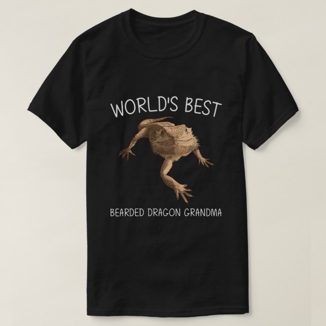 Funny Bearded Dragon Gift für Oma Mama Lizard T-Shirt (Design vorne)