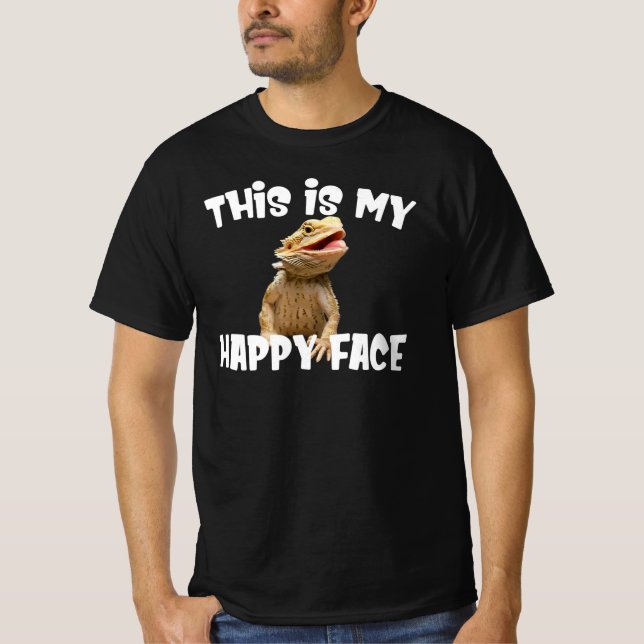 Funny Bearded Dragon Reptile Lizard Pet Lover T-Shirt (Vorderseite)