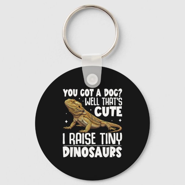 Funny Bearded Dragon Shirt For Men Women Lizard Lo Schlüsselanhänger (Vorderseite)