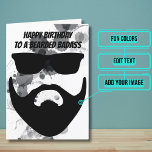 Funny Bearded Friend Geburtstag Karte<br><div class="desc">Diese lustige Karte ist speziell für den Freund in Ihrem Leben mit dem phantastischen Bart; sehen Sie unsere andere neuere Version dieser Karte in der Sammlung unten. Im Inneren haben wir genau die richtige Botschaft geschrieben, um zum Moment zu sprechen, aber nur für den Fall, dass es etwas Persönliches braucht,...</div>