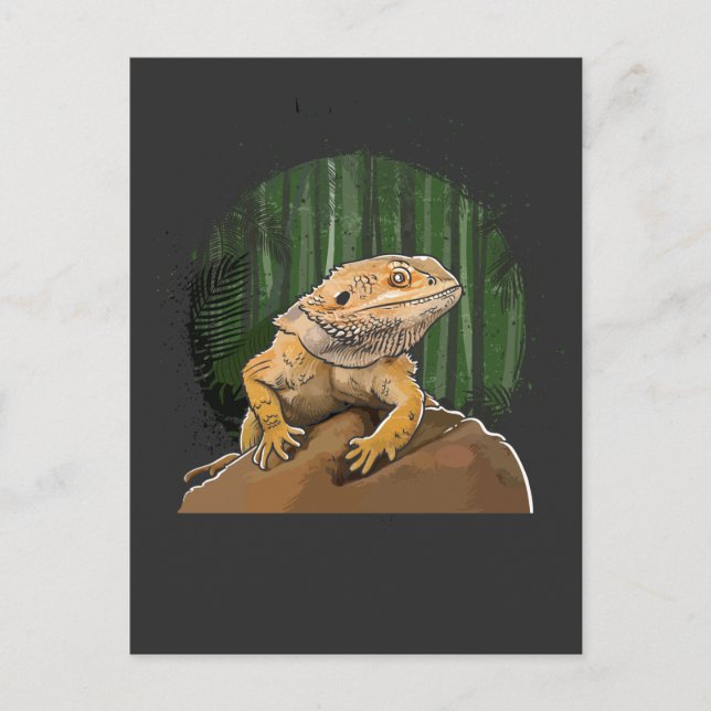 Funny Beargon Reptile Animal Lover Postkarte (Vorderseite)