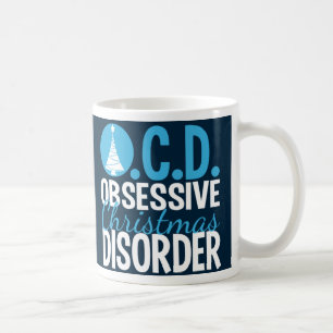 Funny Beautiful Blue Christmas Tree Kaffeetasse