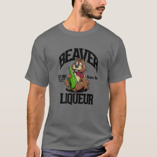 FUNNY BEAVER LIQUOR BEAVER LIQUEUER DRINKING SPASS T-Shirt