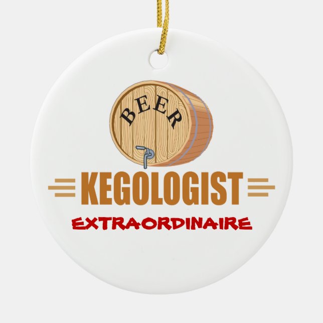 Funny Bee Keg Keramikornament (Vorne)