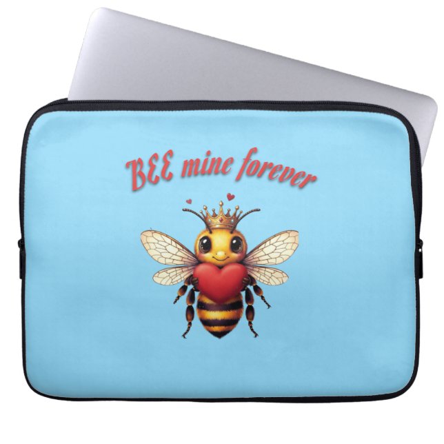 Funny Bee Pun Valentine  Laptopschutzhülle (Vorderseite)