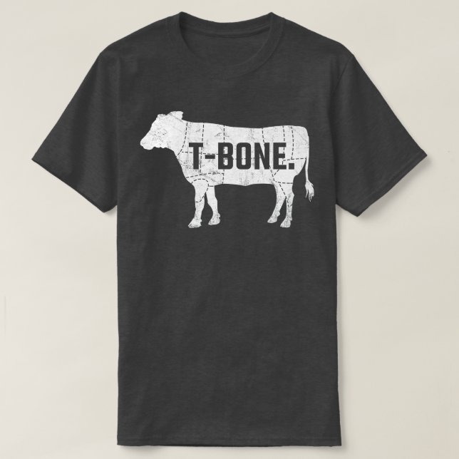 Funny Beef GRILLEN T-Bone Steak Shirt (Design vorne)