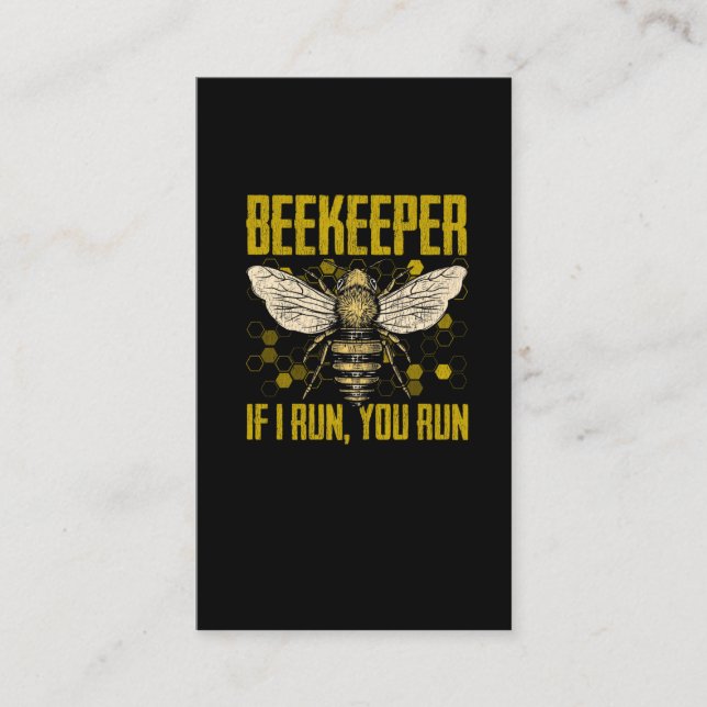 Funny Beekeeper-Angebot für Bienenlover Visitenkarte (Vorderseite)