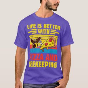 Funny Beekeeper - Pizza Lover Honey Beekeeping Lov T-Shirt