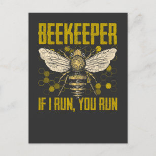 Funny Beekeeper Zitat für Bienen Lover Postkarte