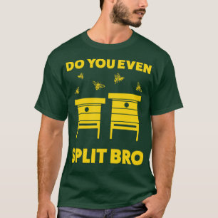 Funny Beekeeping Bee Hive Split T-Shirt