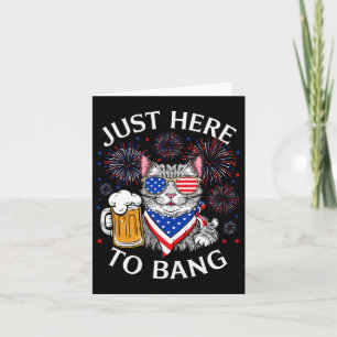Funny Beer 4. Juli Cat Lover direkt hier zum Bang Karte