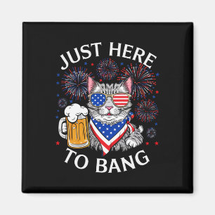 Funny Beer 4. Juli Cat Lover direkt hier zum Bang Magnet