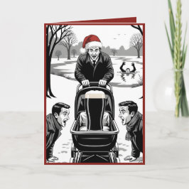 Funny beer Christmas Karte