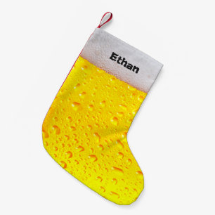 Funny Beer Drinker Personalisiert Kleiner Weihnachtsstrumpf