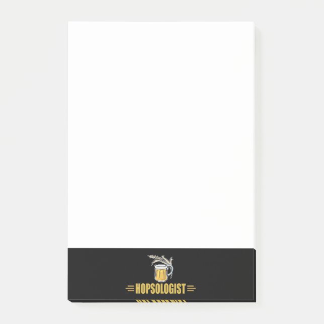 Funny Beer Hopsologin Post-it Klebezettel (Vorderseite)