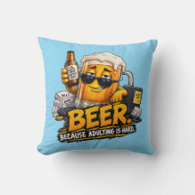 Funny Beer Lancer Coussin