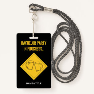 Funny Beer Lovers Bachelor Party Hochzeit Ausweis
