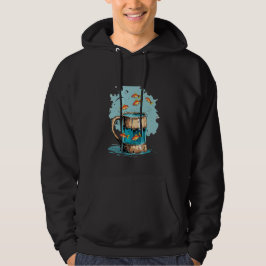 Funny Beer Mug with Fish Hoodie