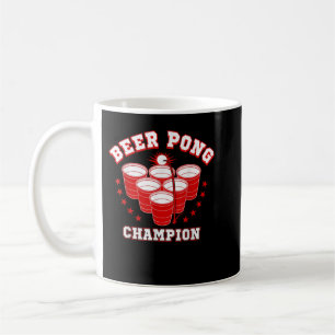 Funny Beer Pong Champion T - Shirt Kaffeetasse